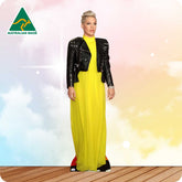 Pink in Yellow Dress 874 Celebrity Cutout